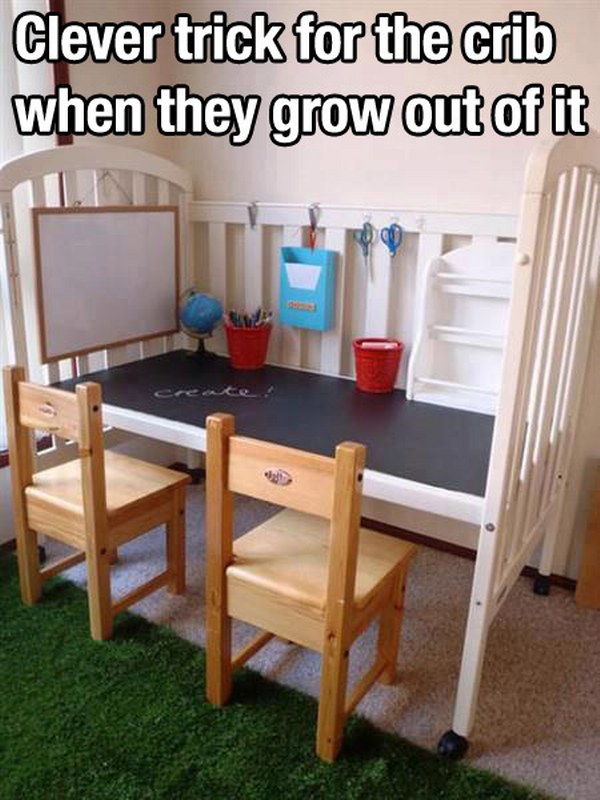 Crib study parenting hack