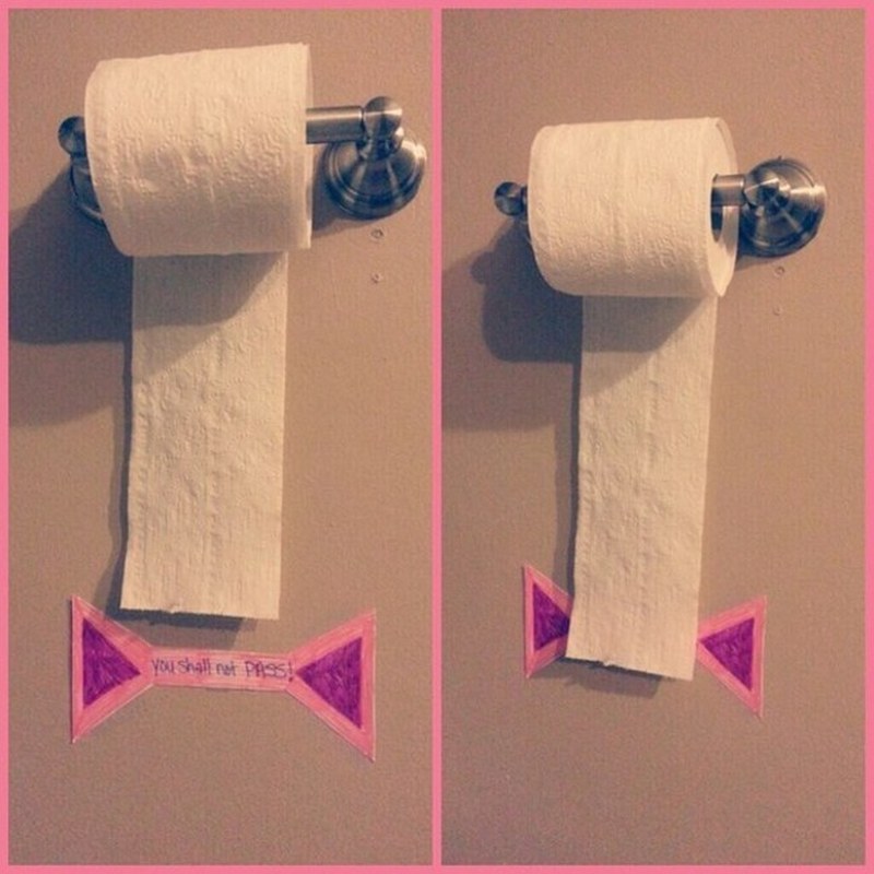 Toilet paper parenting hack