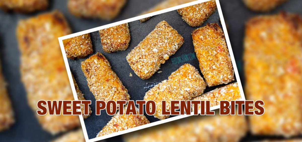 sweet potato and lentil bites