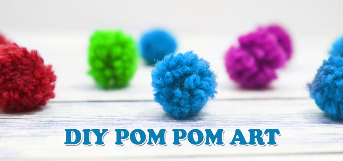 DIY Pom Pom And WaterColour Art For Kids