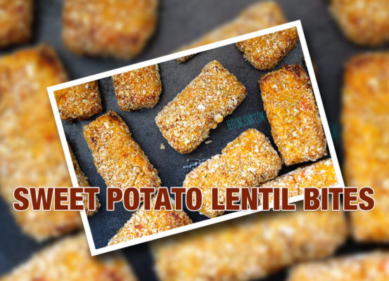 sweet potato and lentil bites